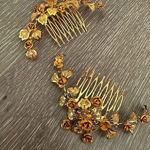 Gold Rose Hair accessory